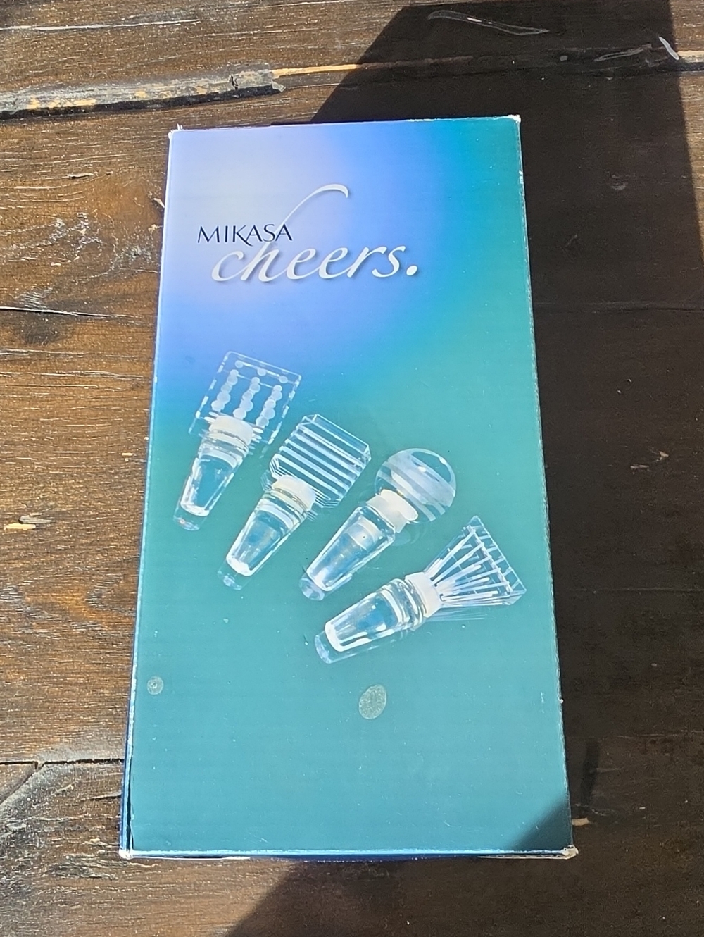 Mikasa Cheers Crystal Bottle Stoppers Rare Collectible Gift Wedding Special